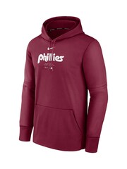 Fanatics Burgundy Red Philadelphia Phillies Authentic Therma Fleece Hoodie - Image 3 of 3