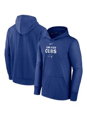 Fanatics Blue Chicago Cubs Authentic Therma Fleece Hoodie - Image 1 of 3