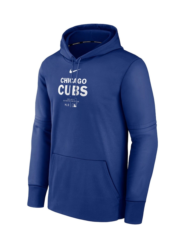 Fanatics Blue Chicago Cubs Authentic Therma Fleece Hoodie - Image 3 of 3
