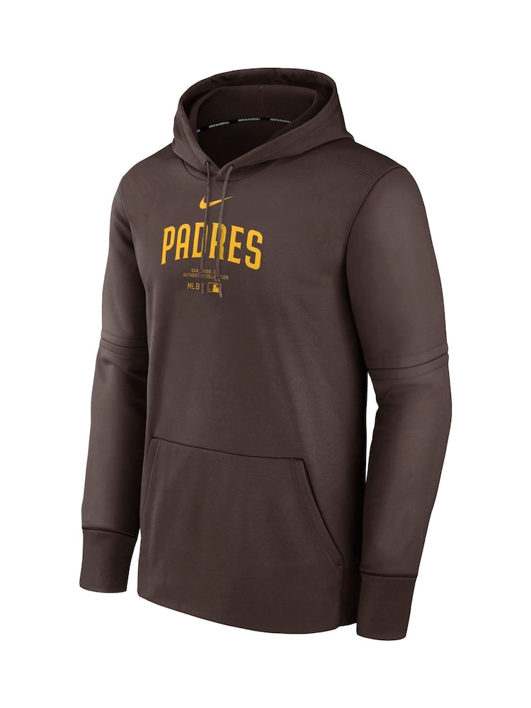 Fanatics San Diego Padres Authentic Therma Fleece Brown Hoodie - Image 2 of 3