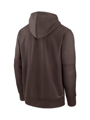 Fanatics San Diego Padres Authentic Therma Fleece Brown Hoodie - Image 3 of 3