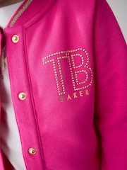 وردي ـ سترة بومبر مُزيَّنة بشعار لامع للعلامة التجارية من Baker By Ted Baker - صورة 8 من 15