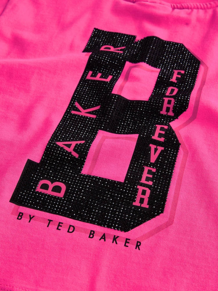 Baker by Ted Baker Stud Detail 100% Cotton White T-Shirt - Image 4 of 4 Baker by Ted Baker Stud Detail 100% Cotton White T-Shirt - Image 4 of 4