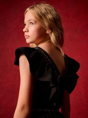 Baker by Ted Baker Black Frill Detail Top and Trousers Set - Image 2 of 9
