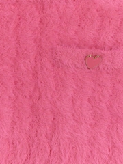 River Island Pink Girls 100% Cotton Fluff Cardigan And Skirt Set - Image 4 of 4