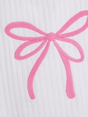 River Island Pink Pink Girls 100% Cotton Funnel Zip Up 3 Piece Set - Image 5 of 5