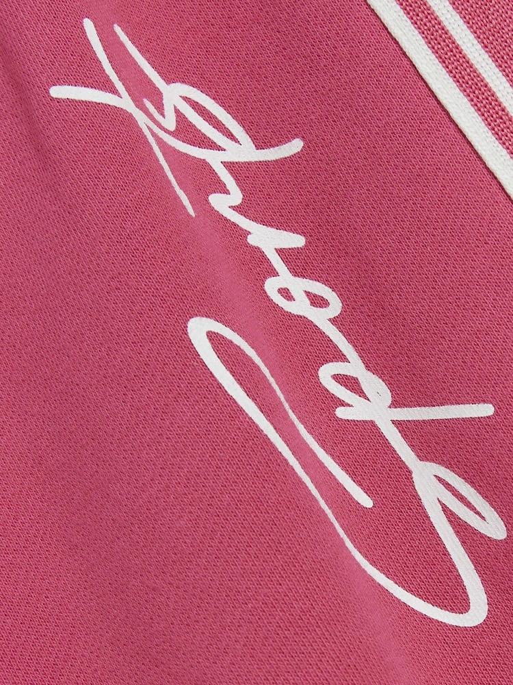 River Island Pink Girls 1998 100% Cotton T-Shirt And Joggers Wide Leg Set - Image 5 of 5 River Island Pink Girls 1998 100% Cotton T-Shirt And Joggers Wide Leg Set - Image 5 of 5