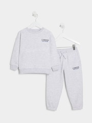 River Island Grey Boys Luminis Crew And Joggers Set - Image 2 of 5