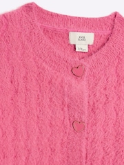 River Island Pink Girls 100% Cotton Fluff Cardigan And Skirt Set - Image 5 of 5