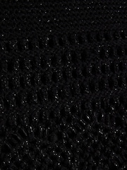 River Island Black Girls Crochet 100% Cotton Top And Trousers Set - Image 5 of 5