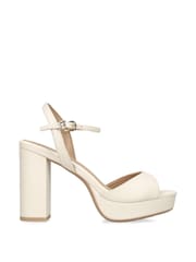 KG Kurt Geiger Silver Florence Sandals - Image 1 of 4