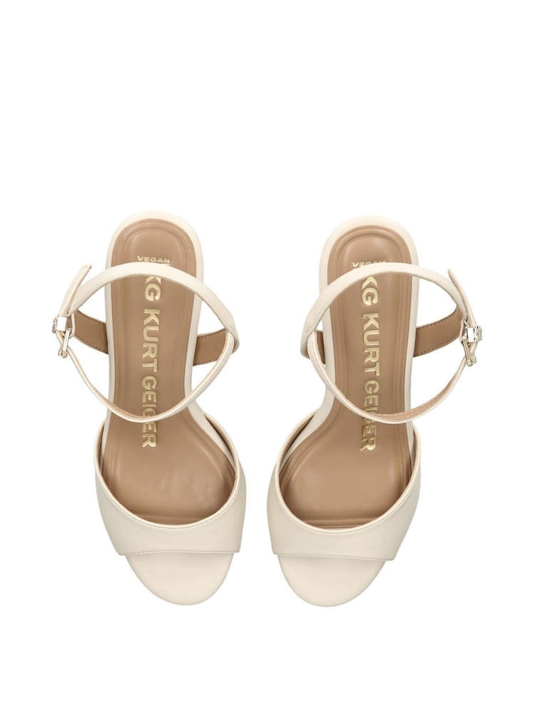 KG Kurt Geiger Silver Florence Sandals - Image 2 of 4