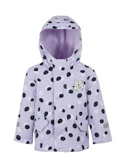 Regatta Purple Animal Rainy Day Waterproof Jacket - Image 5 of 6