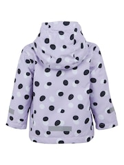 Regatta Purple Animal Rainy Day Waterproof Jacket - Image 6 of 6