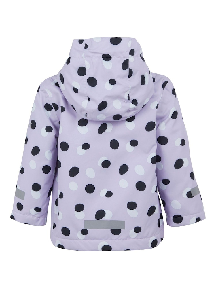 Regatta Purple Animal Rainy Day Waterproof Jacket - Image 6 of 6