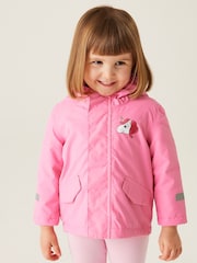 Regatta Pink Animal Rainy Day Waterproof Jacket - Image 1 of 4