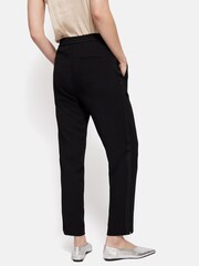 Jigsaw Black Grosgrain Trim Crepe Joggers - Image 5 of 6