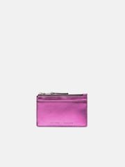Jigsaw Pink Metallic Zip Top Card Holder - Image 1 of 4