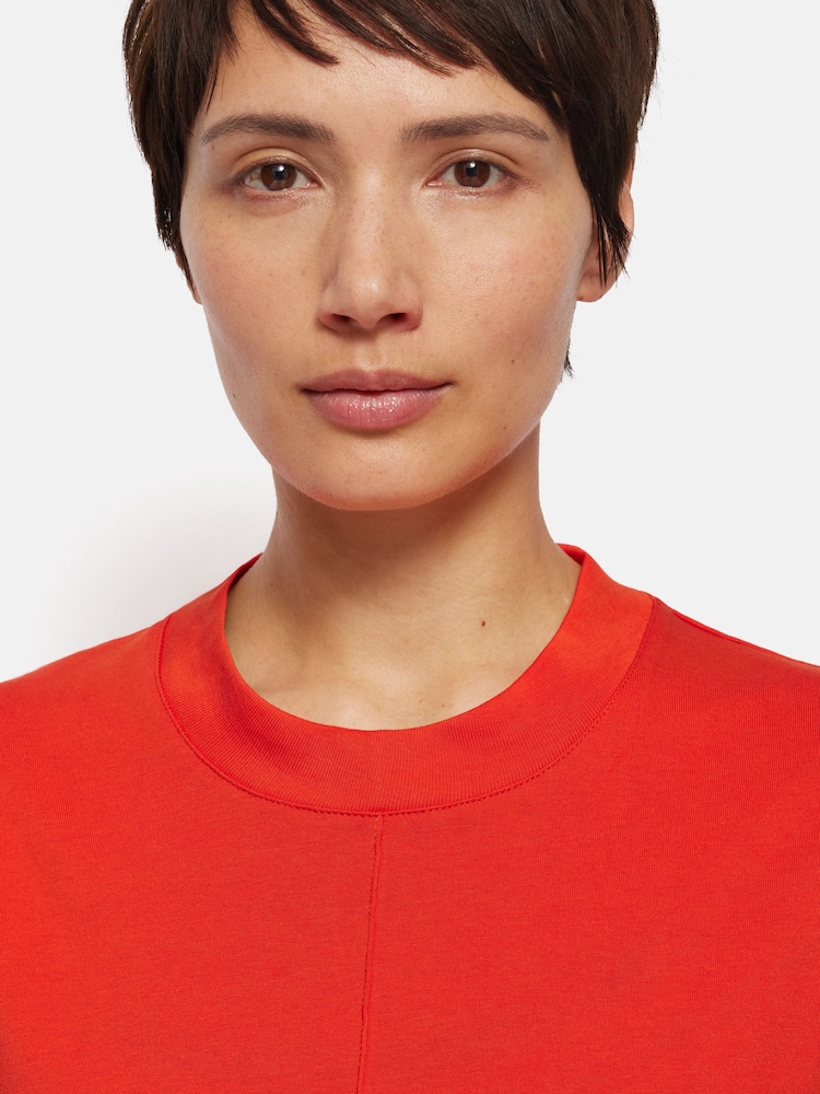 Jigsaw Red 100% Cotton Riley T-Shirt Dress - Image 2 of 6