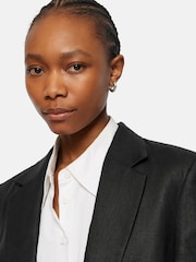 Jigsaw Black Gibson Irish Linen Jacket - Image 2 of 7