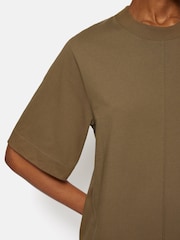 Jigsaw Green 100% Cotton Riley T-Shirt Dress - Image 4 of 6