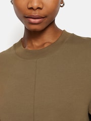 Jigsaw Green 100% Cotton Riley T-Shirt Dress - Image 5 of 6