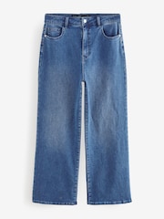 Blue Wide Leg Brushed Jeans - Image 1 of 1