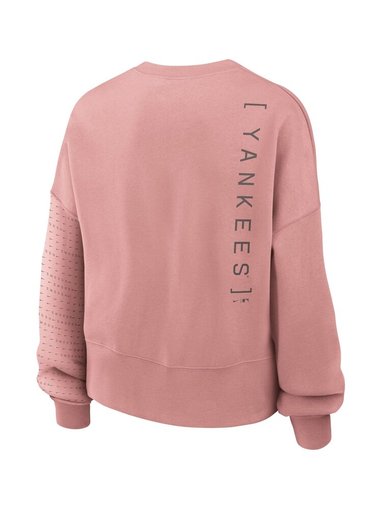 Fanatics Womens Pink New York Yankees Statement Crewneck Jumper - Image 3 of 3