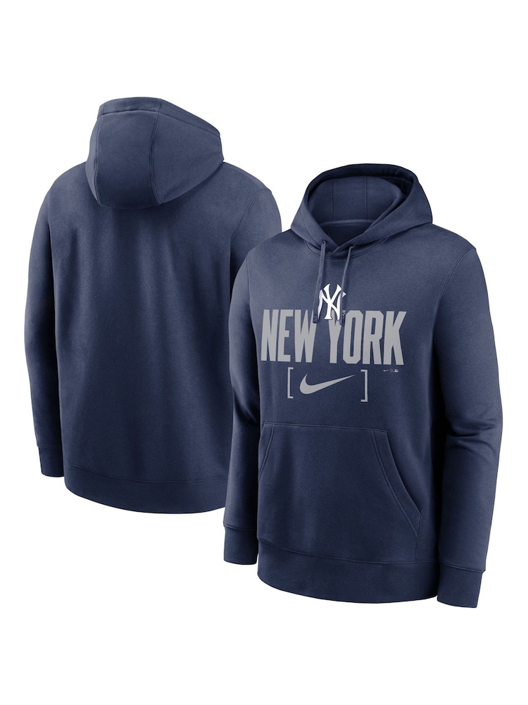 Fanatics Blue New York Yankees MLB Club Slack Fleece Hoodie - Image 1 of 3