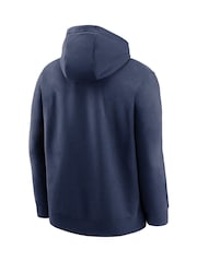 Fanatics Blue New York Yankees MLB Club Slack Fleece Hoodie - Image 2 of 3