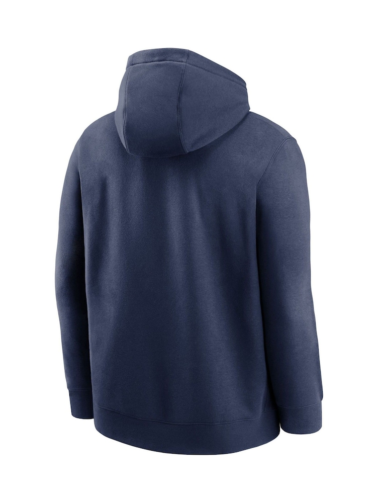 Fanatics Blue New York Yankees MLB Club Slack Fleece Hoodie - Image 2 of 3