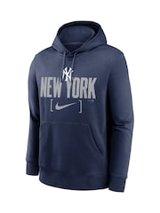 Fanatics Blue New York Yankees MLB Club Slack Fleece Hoodie - Image 3 of 3