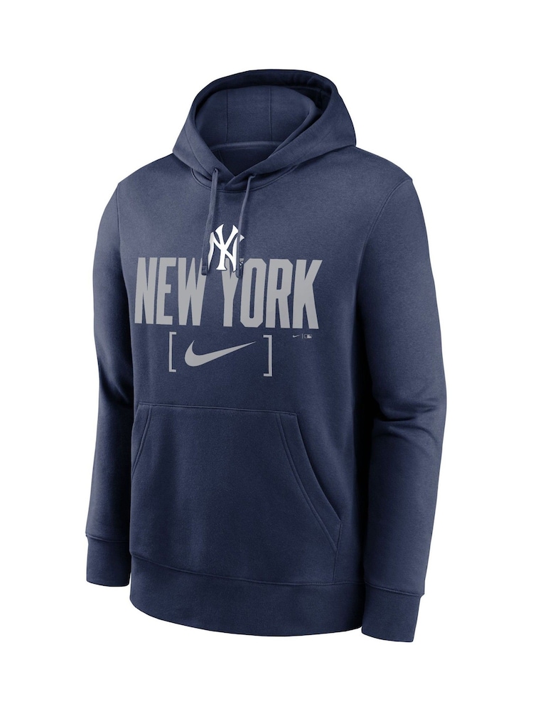Fanatics Blue New York Yankees MLB Club Slack Fleece Hoodie - Image 3 of 3