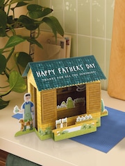 Hallmark 3D Pop Up Shed Design Fathers Day Card - Image 1 of 4