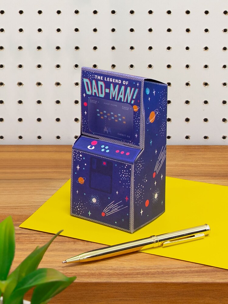 Hallmark 3D Pop Up Arcade Game Fathers Day Card - Image 1 of 4