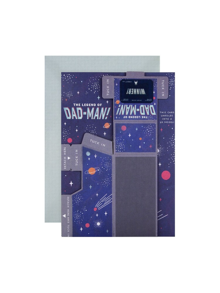 Hallmark 3D Pop Up Arcade Game Fathers Day Card - Image 2 of 4