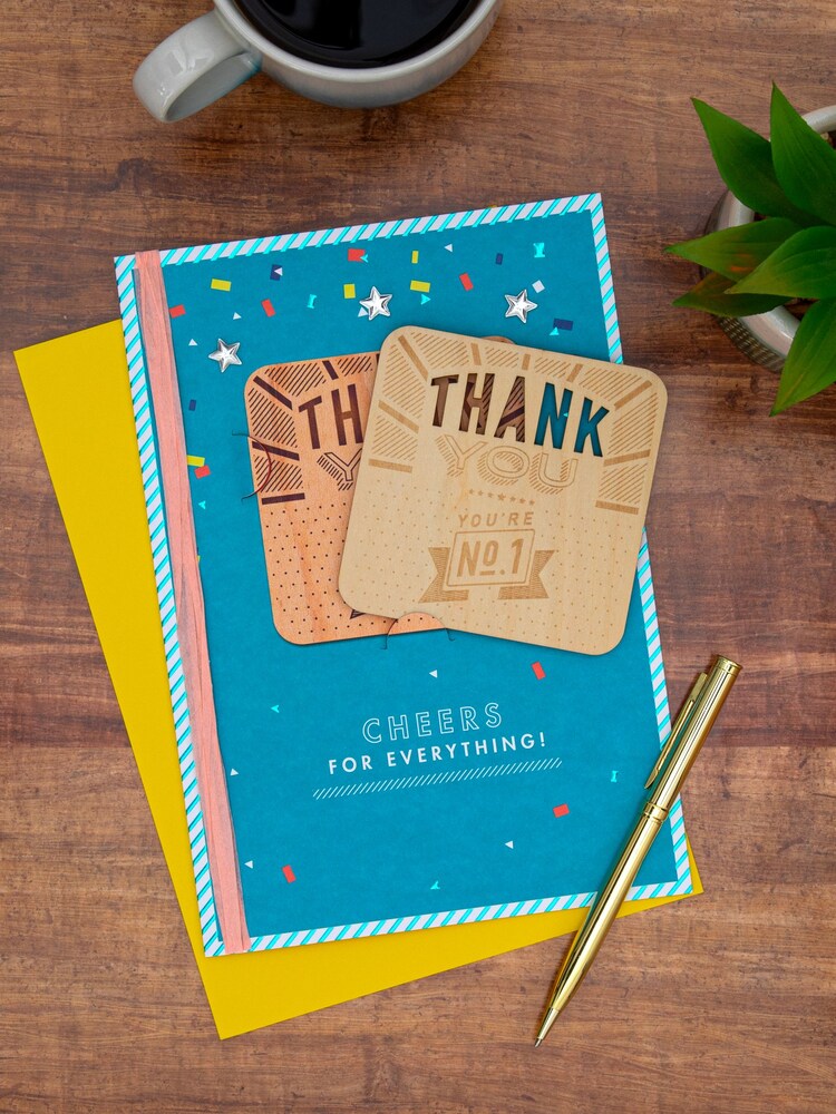 Hallmark No. 1 with Decorative Coaster Father's Day Card - Image 1 of 4