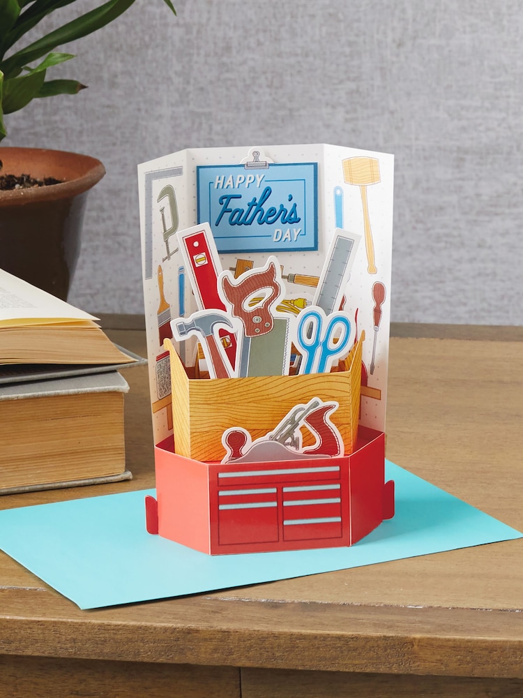 Hallmark DIY Themed Pop-out Father's Day Card for Dad - Image 1 of 4 Hallmark DIY Themed Pop-out Father's Day Card for Dad - Image 1 of 4