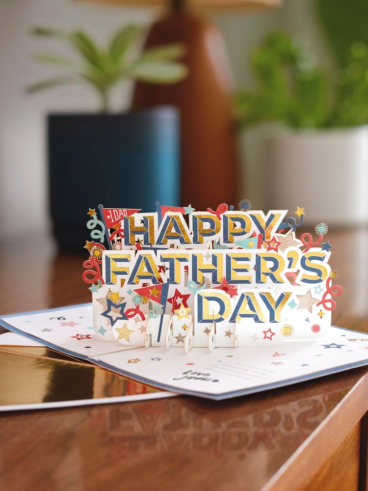 Hallmark Father's Day Card -  3D Pop-up Text Design - Image 1 of 4