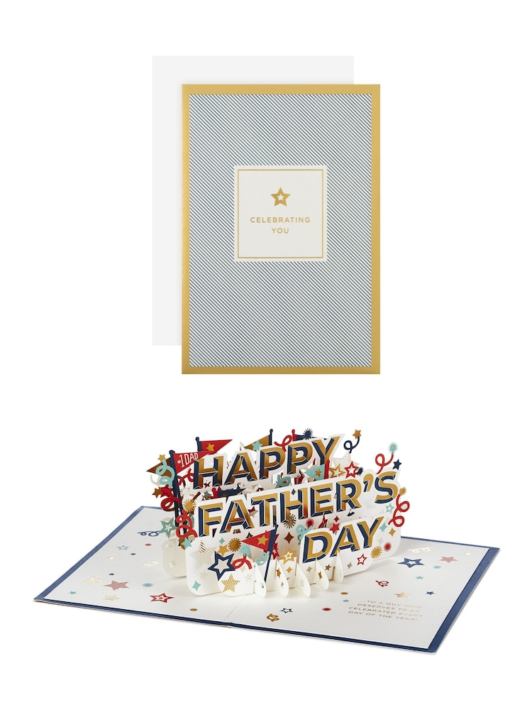 Hallmark Father's Day Card -  3D Pop-up Text Design - Image 2 of 4