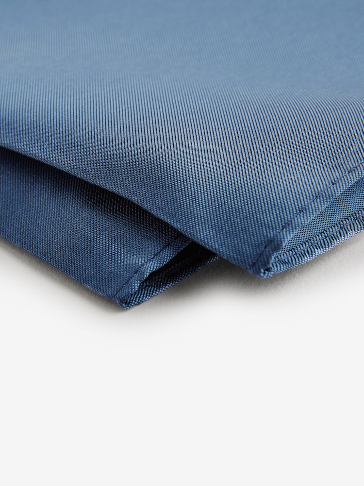 Blue Paisley Slim Tie And Pocket Square Set - Image 2 of 5