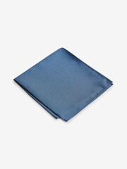 Blue Paisley Slim Tie And Pocket Square Set - Image 3 of 5