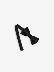 Black Polka Dot Bow Tie And Pocket Square Set - Image 3 of 3