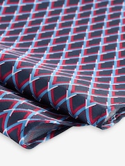 Red Slim Tie And Pocket Square Set - Image 5 of 5