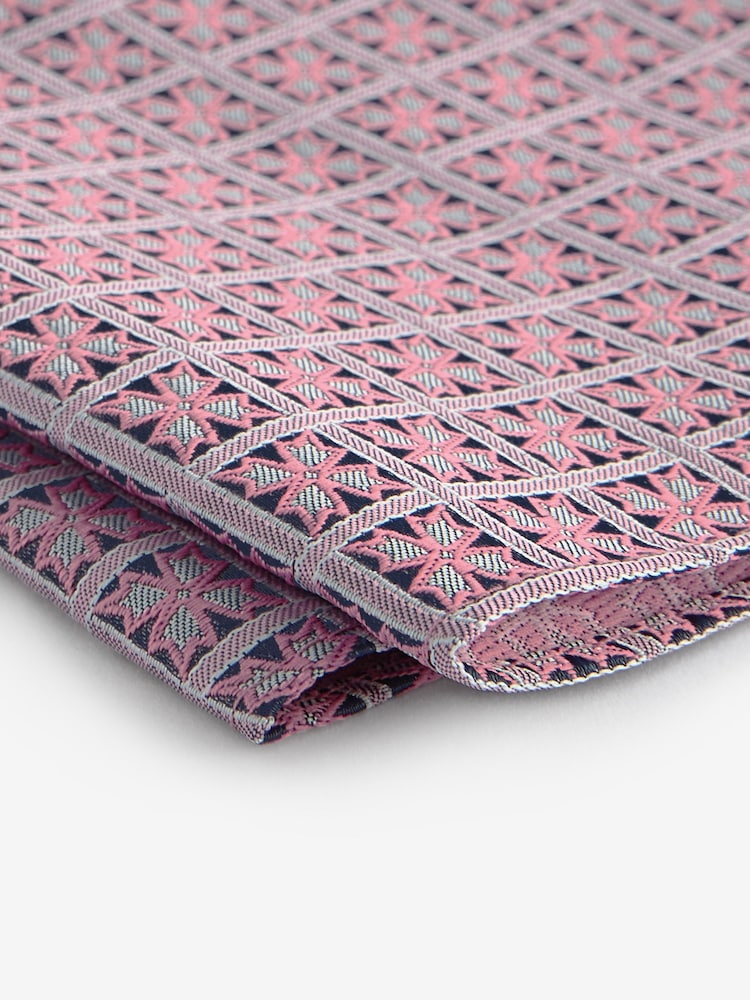 Damson Pink - Set aus Krawatte und Einstecktuch - Image 3 of 5