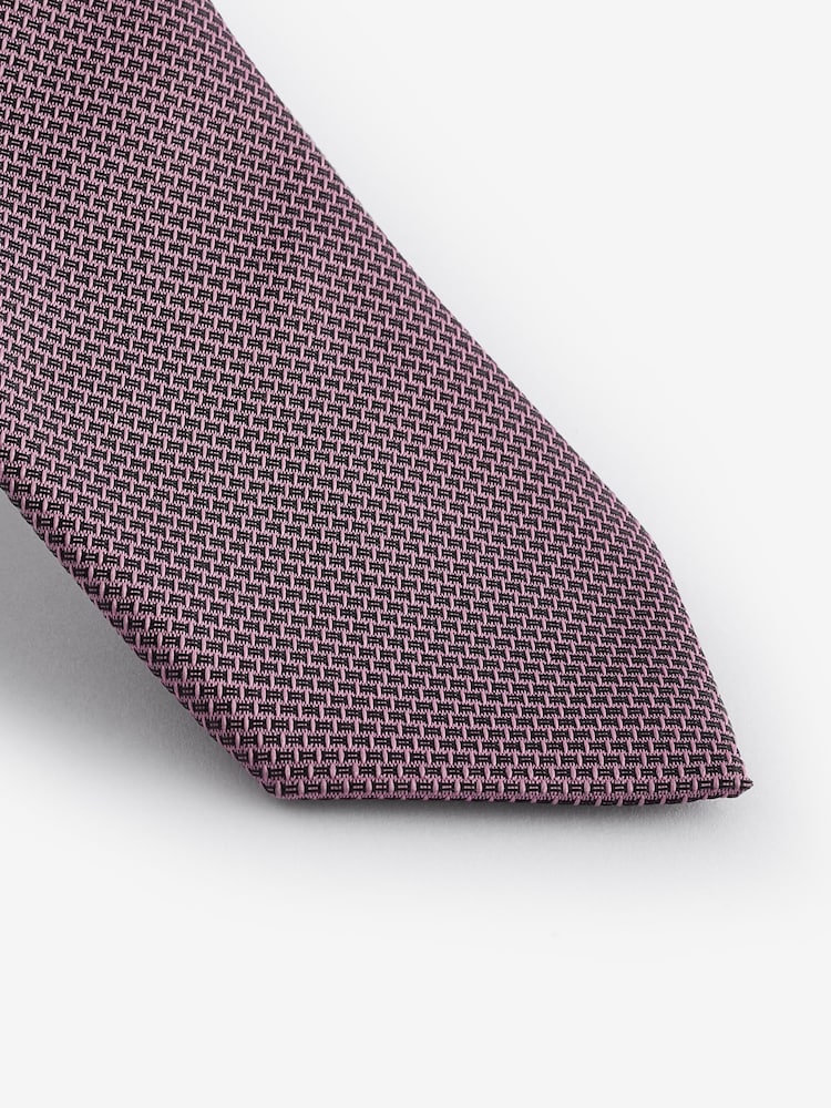Damson Pink - Set aus Krawatte und Einstecktuch - Bild 5 von 5