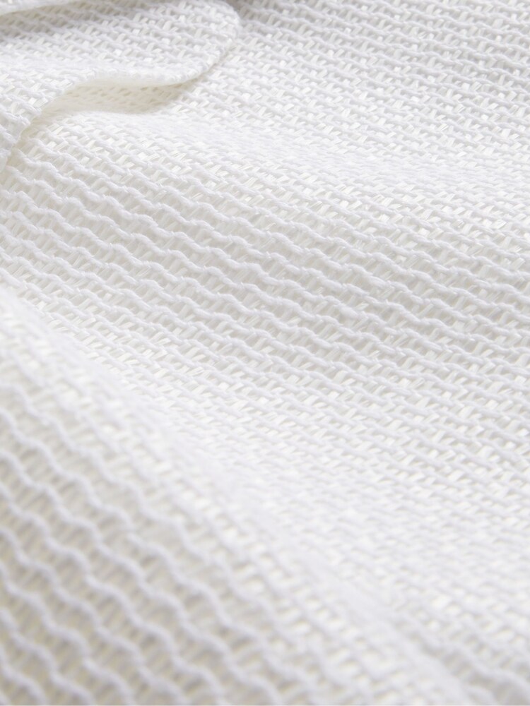Ted Baker White Shiroi Cropped Raffia Jacket - Image 5 of 5