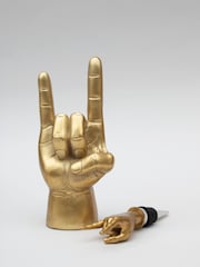 Suck UK Gold Rock On Stopper And Charm For Wine And Liquor Bottles - Image 2 of 2