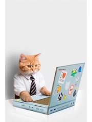 Suck UK Grey Cat Scratch Laptop Pet Toy - Image 1 of 4