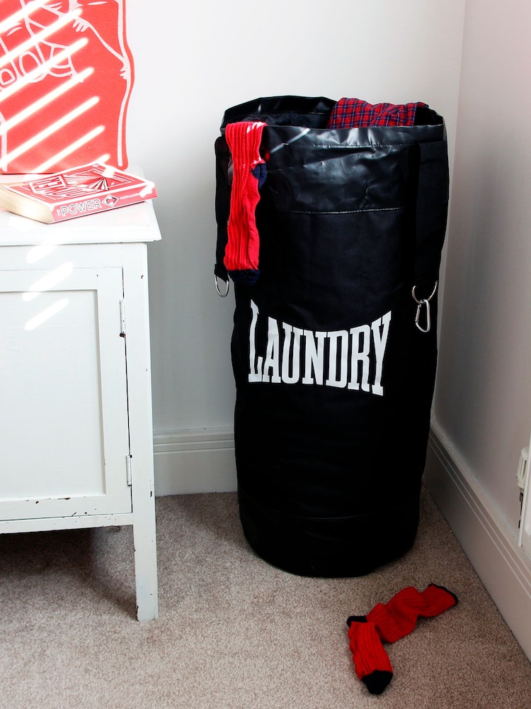 Suck UK Black Punch Bag Laundry Bag - Image 1 of 4
